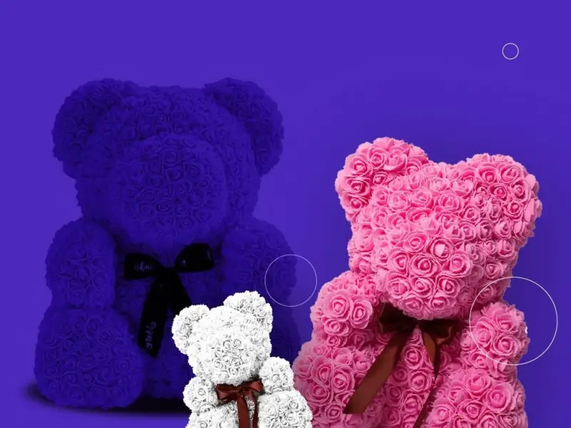 Франшиза Teddy Freddy - мишки из роз