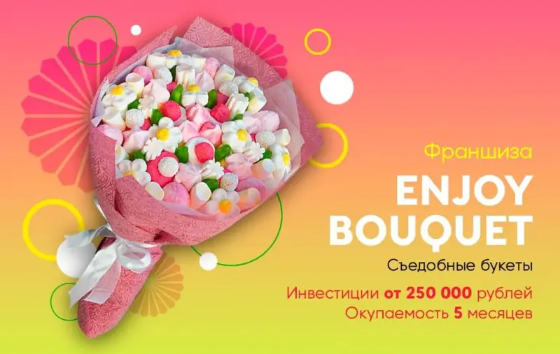 Франшиза EnjoyBouquet - съедобные букеты