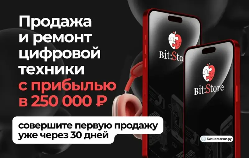 Франшиза Bit:Store - магазин аксессуаров, телефонов, Apple-продукции