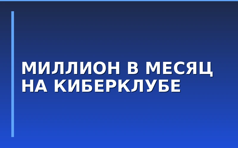 Как в 25 лет выйти на миллион чистой прибыли по франшизе: кейс киберклуба CyberX